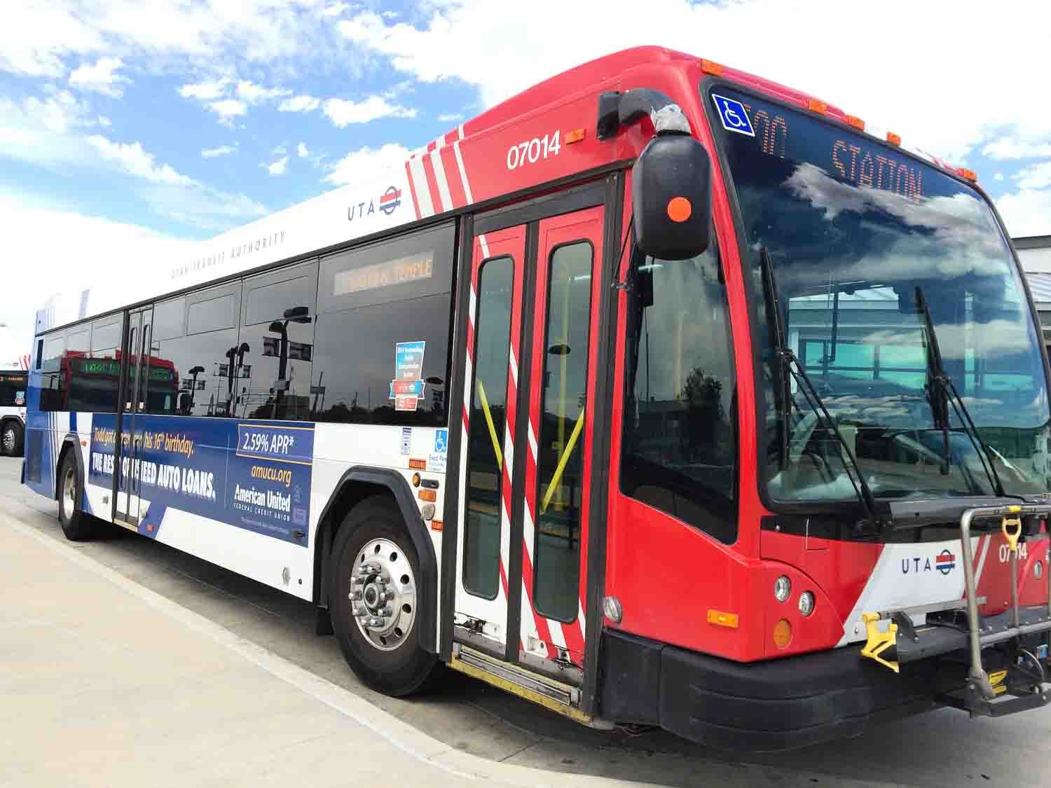 Bus at Salt Lake Central